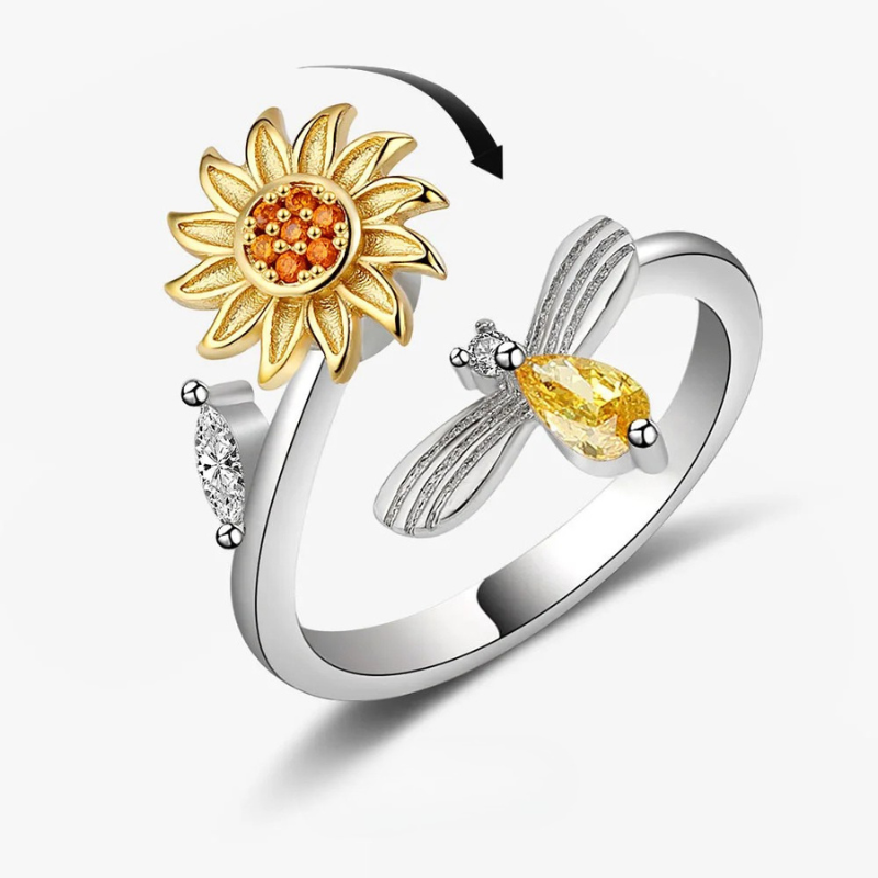 Anti Anxiety Rings For Women Stainless Steel Jewelry