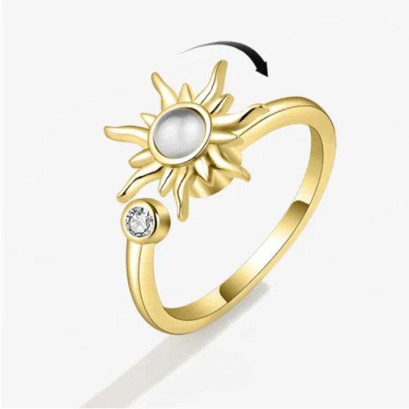Anti Anxiety Rings For Women Stainless Steel Jewelry