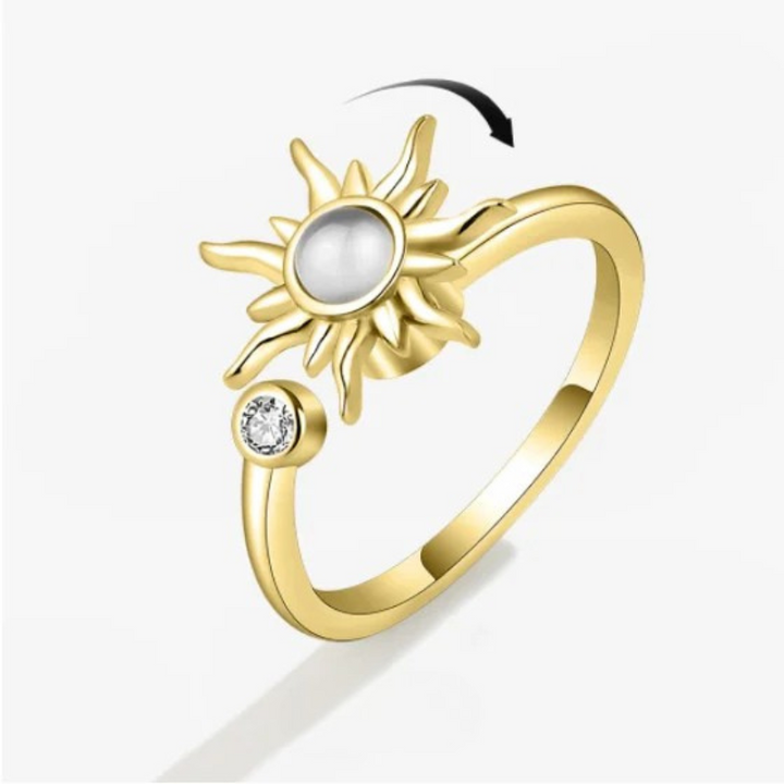 Anti Anxiety Rings For Women Stainless Steel Jewelry