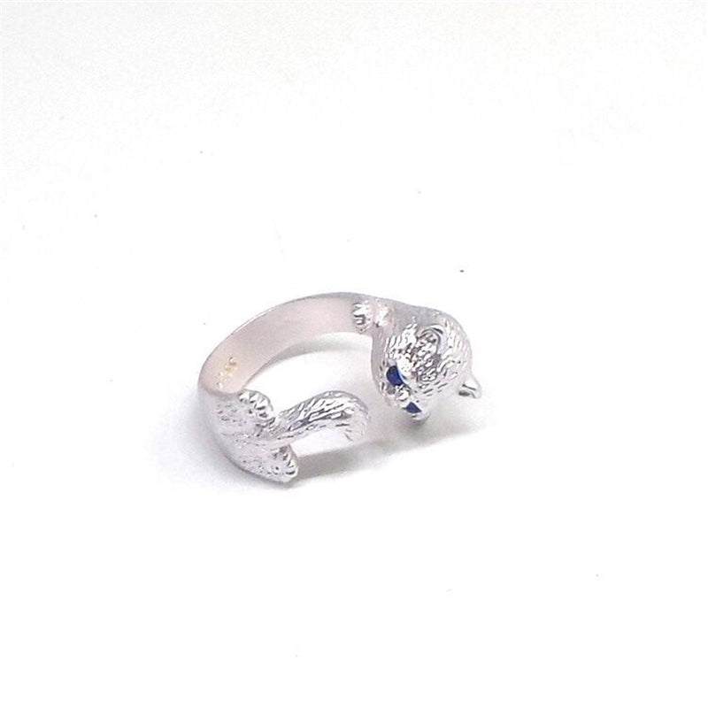 Adjustable Silver 925 Gemstone Ring