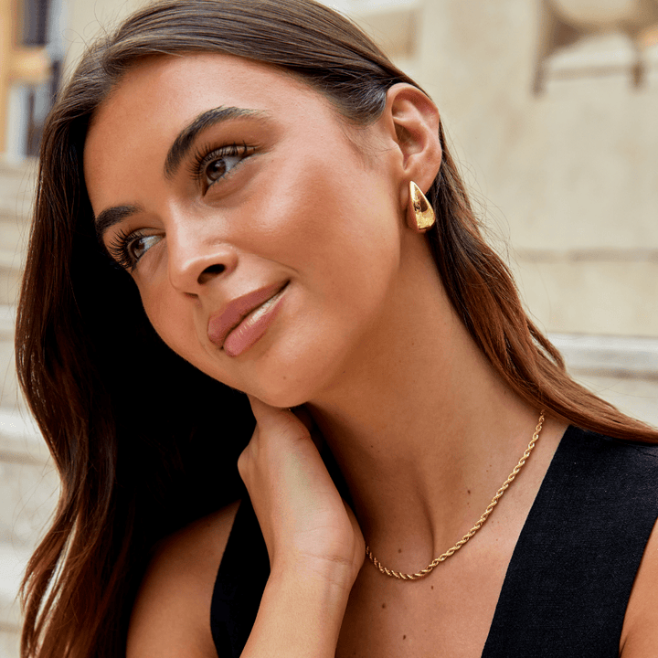 Ame Gold Teardrop Earrings