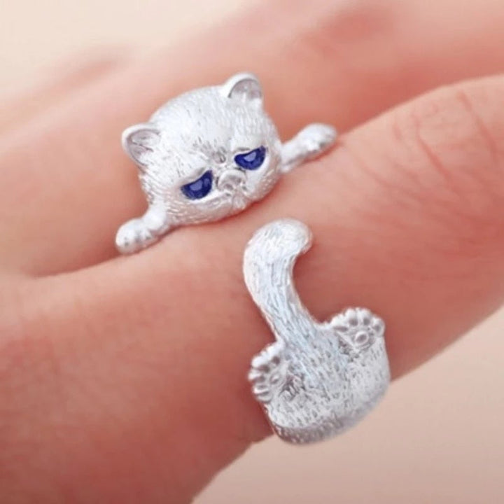Adjustable Silver 925 Gemstone Ring