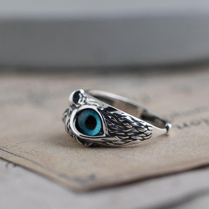 Adjustable Silver Opal Ring