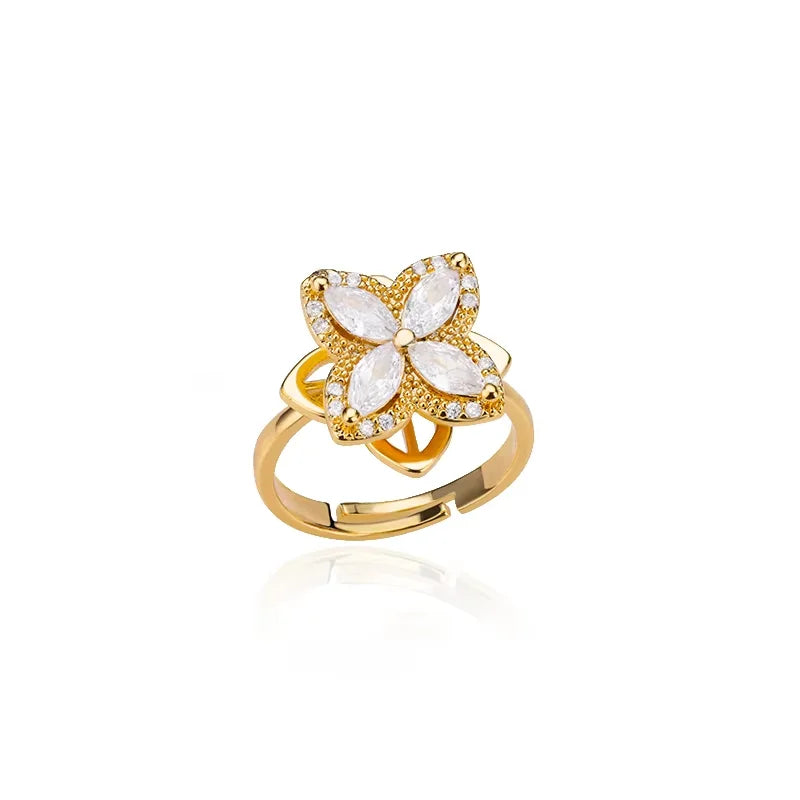 Anti Anxiety Rings For Women Stainless Steel Jewelry