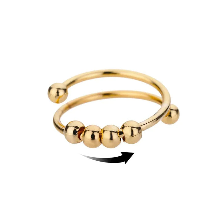 Anti Anxiety Rings For Women Stainless Steel Jewelry