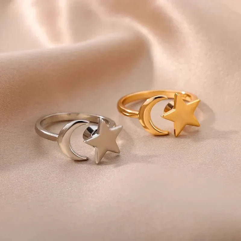 Anti Anxiety Rings For Women Stainless Steel Jewelry