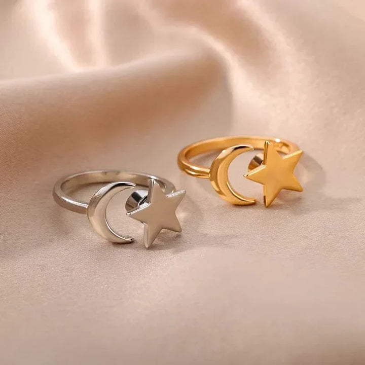 Anti Anxiety Rings For Women Stainless Steel Jewelry