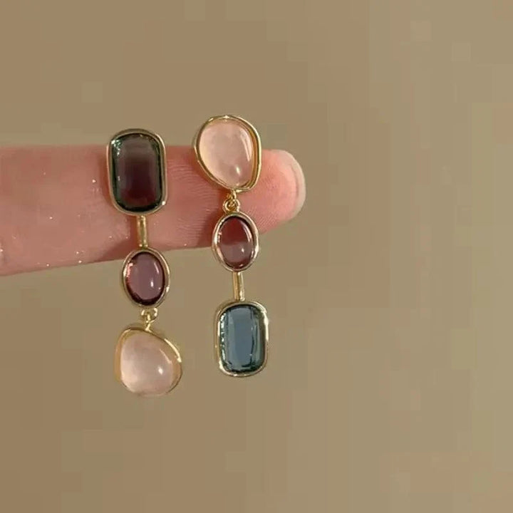 Asymmetric Colorful Earrings