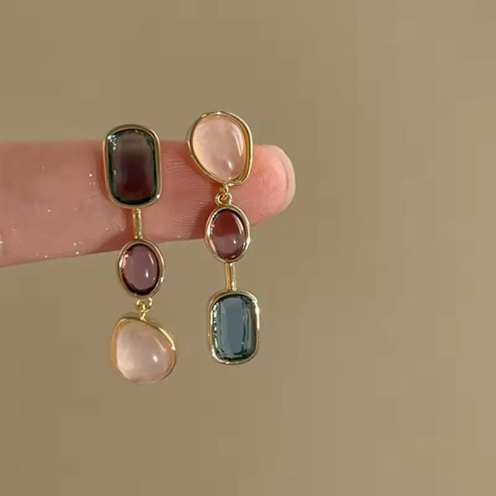 Asymmetric Colorful Earrings