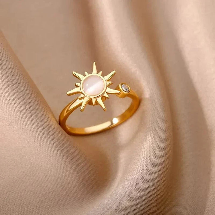 Anti Anxiety Rings For Women Stainless Steel Jewelry