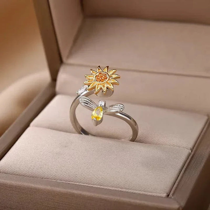 Anti Anxiety Rings For Women Stainless Steel Jewelry