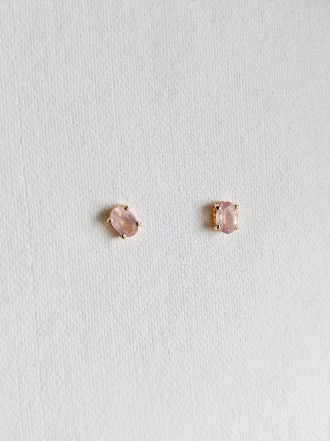 Ava Studs in Rose Quartz