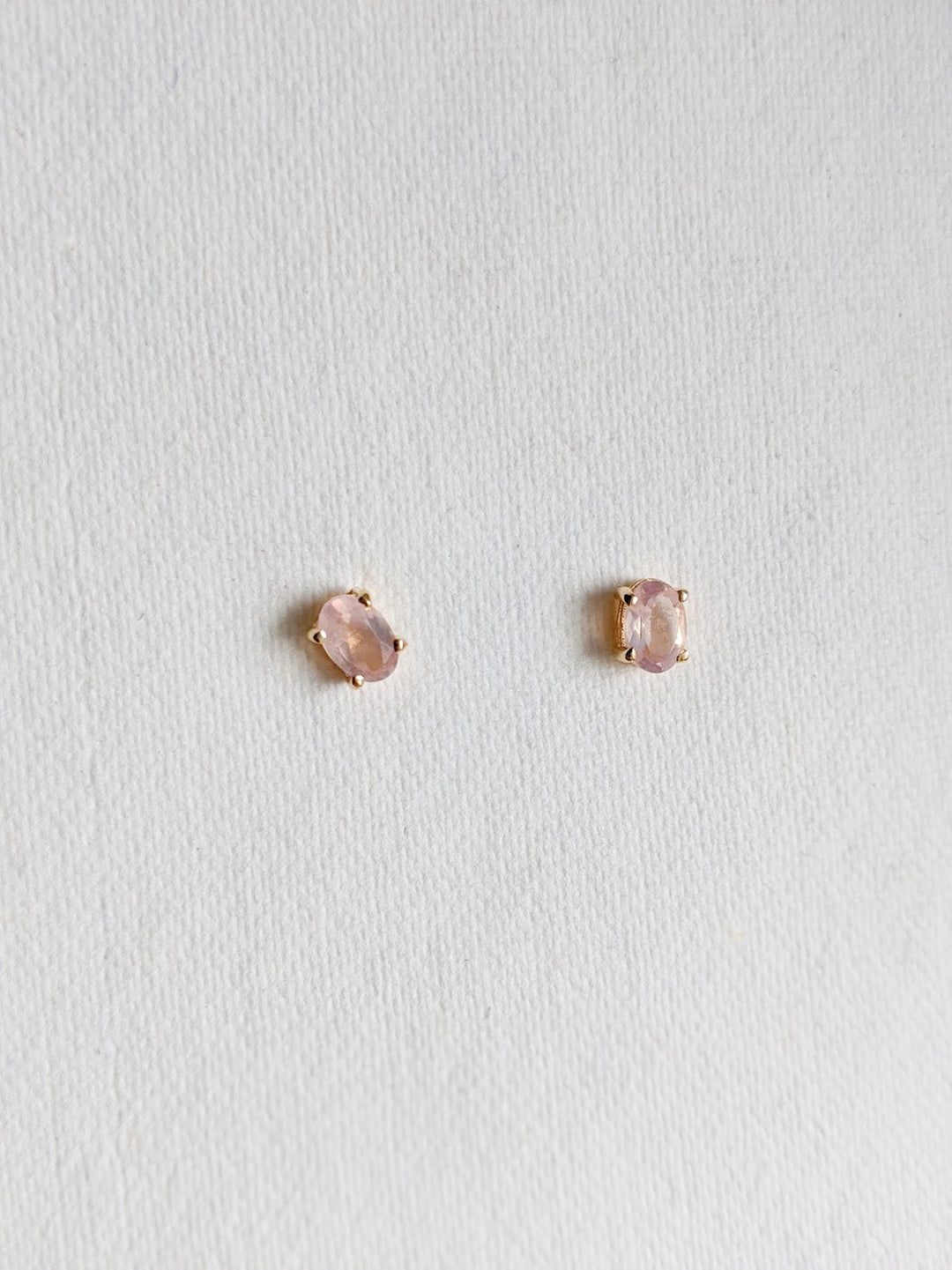 Ava Studs in Rose Quartz